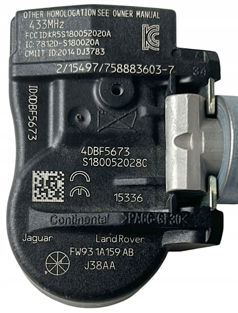 CZUJNIK CIŚNIENIA OPON TPMS FW931A159AB JAGUAR LAND ROVER ORYGINAŁ NOWY
