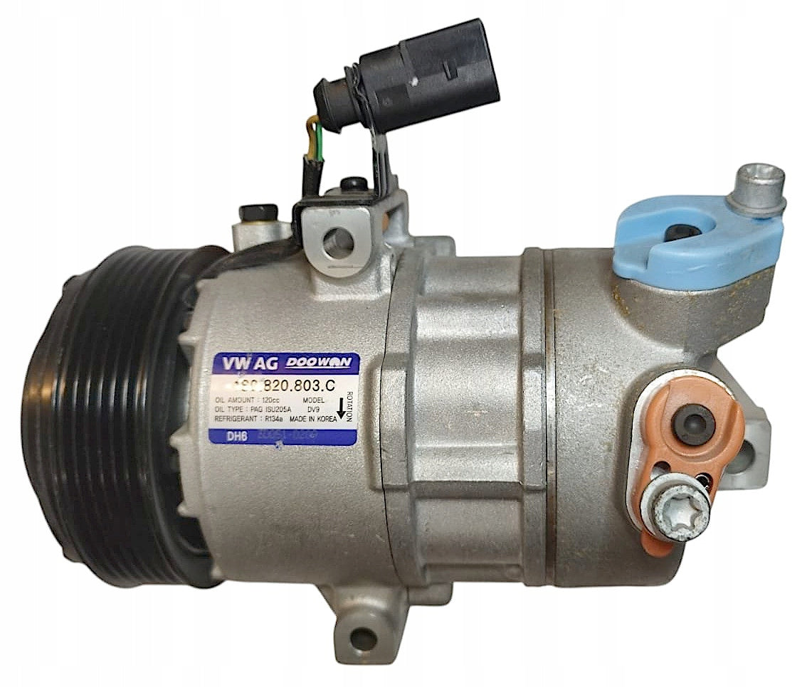 1S0820803C SPRĘŻARKA KOMPRESOR KLIMATYZACJI ORYGINAŁ VW UP LOAD CITIGO MII