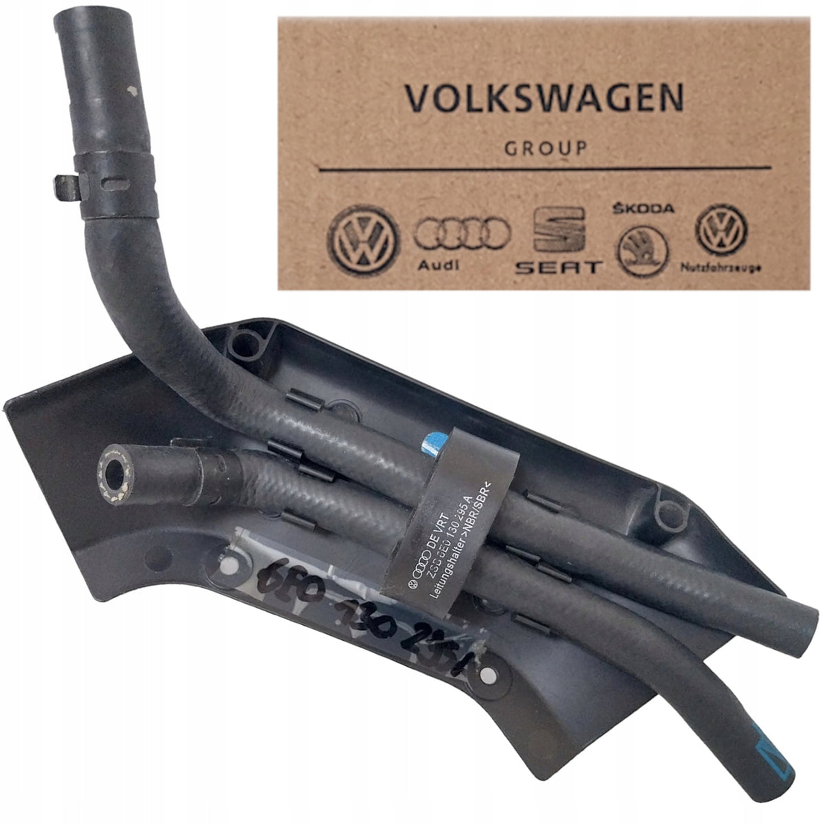 ZESTAW NOWYCH RUREK PALIWOWYCH 6E0130295A + OSŁONA 6N0130399 VW POLO 6N 01-