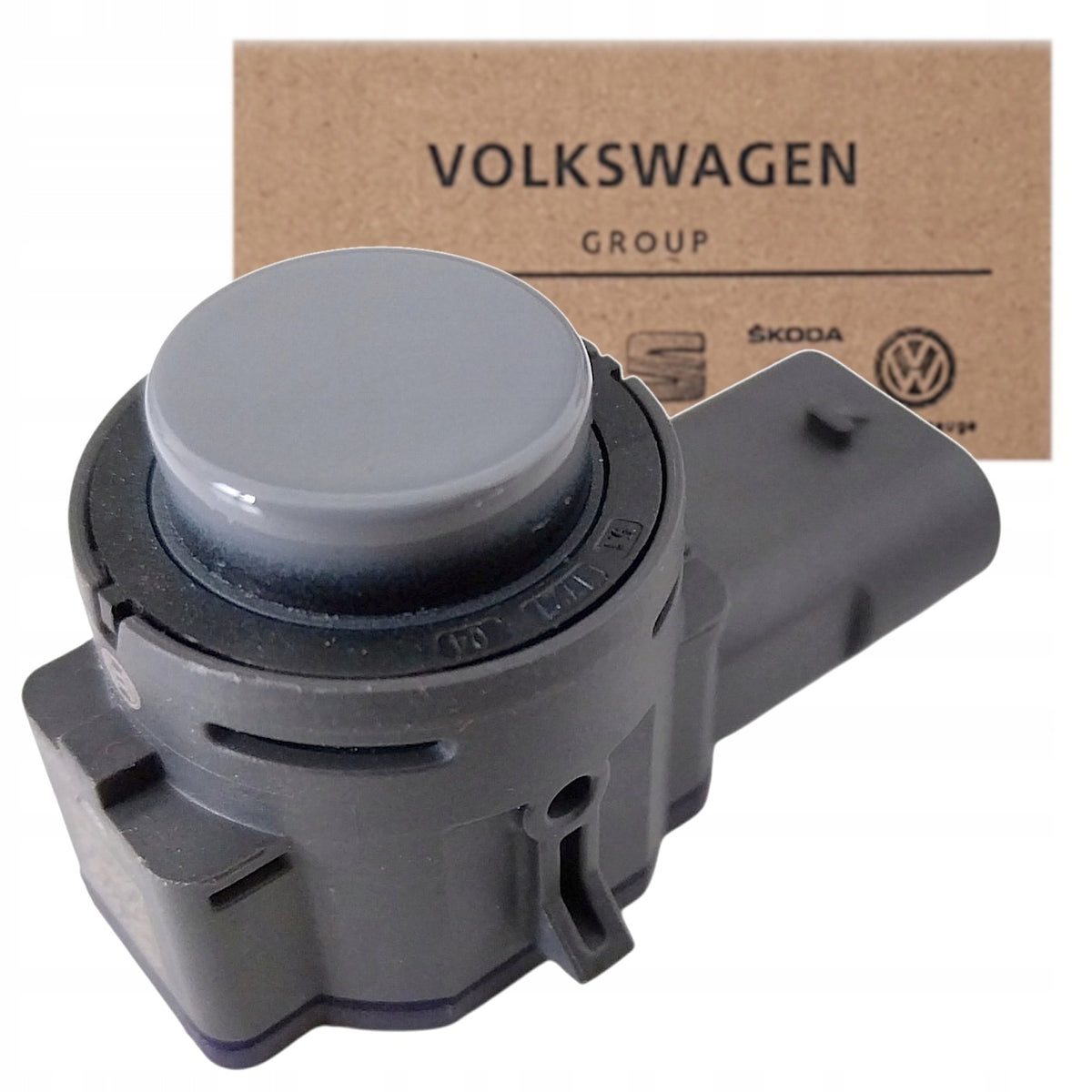 CZUJNIK PDC COFANIA PARKOWANIA 1EA919275B 0263063289 SZARY POŁYSK VW SKODA