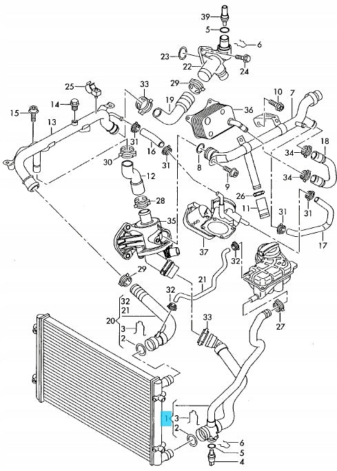WĄŻ RURA CIECZY CHŁODZĄCEJ AUDI A4 A6 8E0121049N