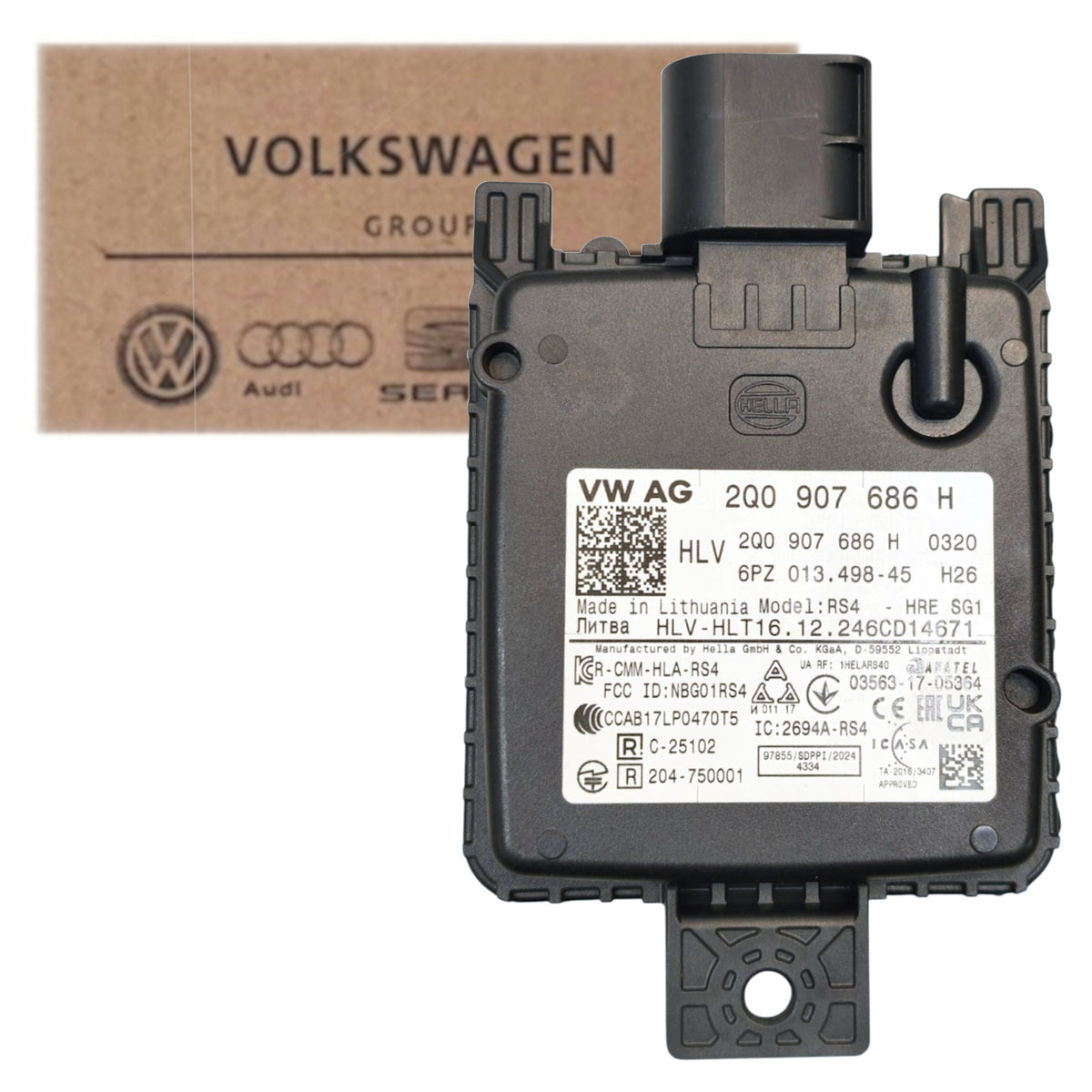 2Q0907686H TYŁ PRAWY VW STEROWNIK CZUJNIK RADAROWY ASYSTENT MARTWEGO POLA
