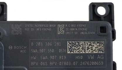 ORYGINALNY RADAR PRZÓD VOLKSWAGEN AUDI SEAT SKODA 5WA907550 / 5WA.907.550
