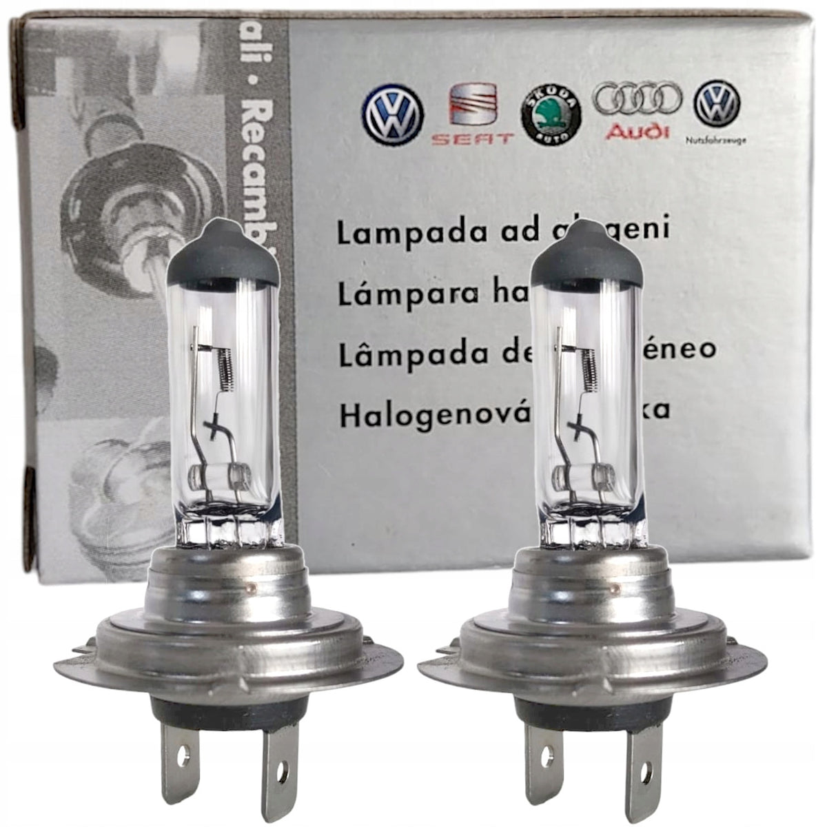 2x OE VAG ORYGINALNE ŻARÓWKI OSRAM H7 12V 55W PX26d AUDI SEAT SKODA ASO