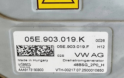 ORYGINALNY ALTERNATOR ROZRUSZNIK 05E903019K VW GOLF VIII 8 MK8 OE VAG NOWY