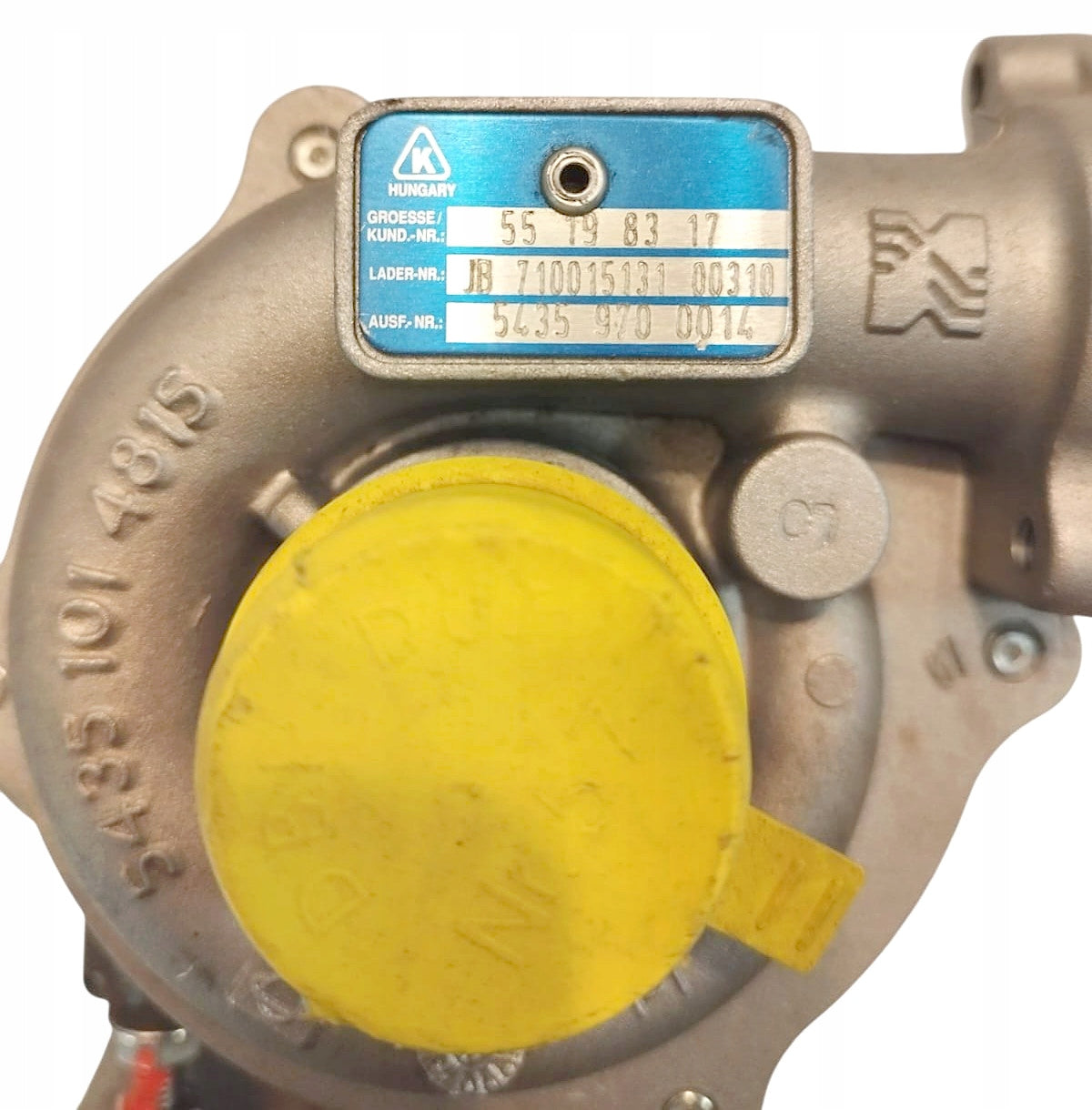 TURBOSPRĘŻARKA 55198317 54359880014 54359700014 OE