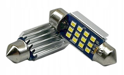 ŻARÓWKI LED C5W 36mm 12LED CANBUS 6000K 12-24V ZESTAW - 2 SZTUKI