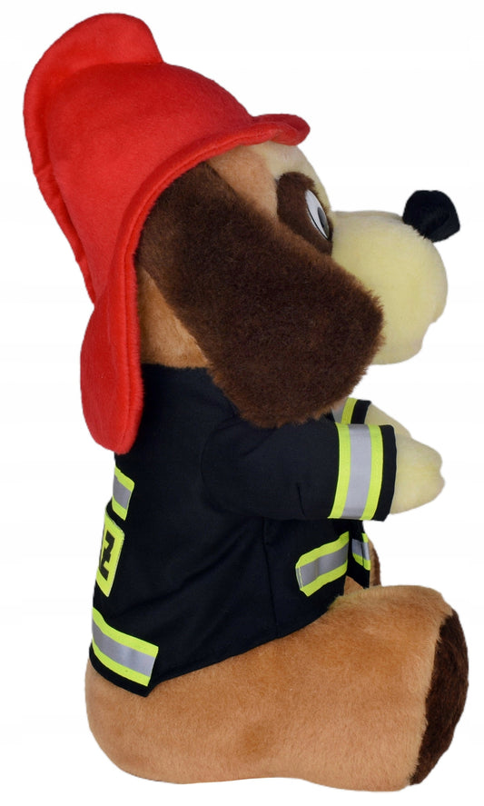 MASKOTKA MIŚ PIESEK STRAŻAK POŻARNA PREZENT DLA CHŁOPAKA NA URODZINY WESELE