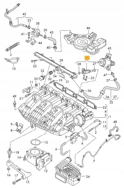 WTRYSK WTRYSKIWACZ AUDI SKODA VW 06L906031A 2.0