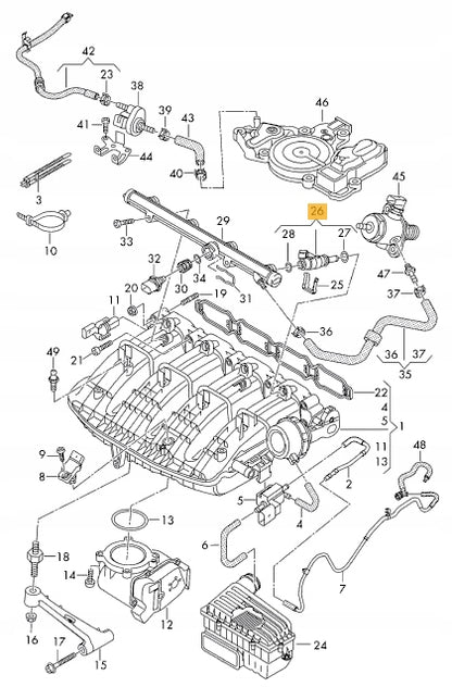 WTRYSK WTRYSKIWACZ AUDI SKODA VW 06L906031A 2.0