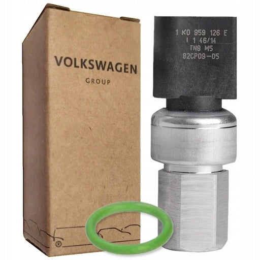 CZUJNIK CIŚNIENIA KLIMATYZACJI AUDI SEAT SKODA VW OE 1K0959126E + ORING
