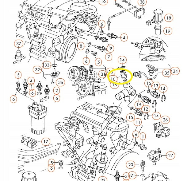 059919501A ORG VAG CZUJNIK TEMPERATURY WODY ZESTAW