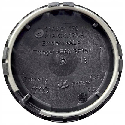 DEKIELEK AUDI ZNACZKI KAPSEL 61mm 81A601170 ZESTAW 4 SZTUKI 81A601170A RS