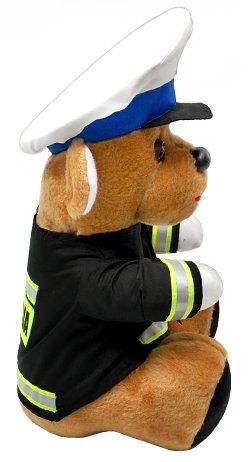 MASKOTKA DO AUTA POLICJA POLICJANT MIŚ DROGÓWKA PREZENT NA URODZINY IMIENIN