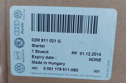 NOWY ORYGINALNY ROZRUSZNIK 02M911021G VW PASST B8 GOLF VII 7 POLO 6R TSI