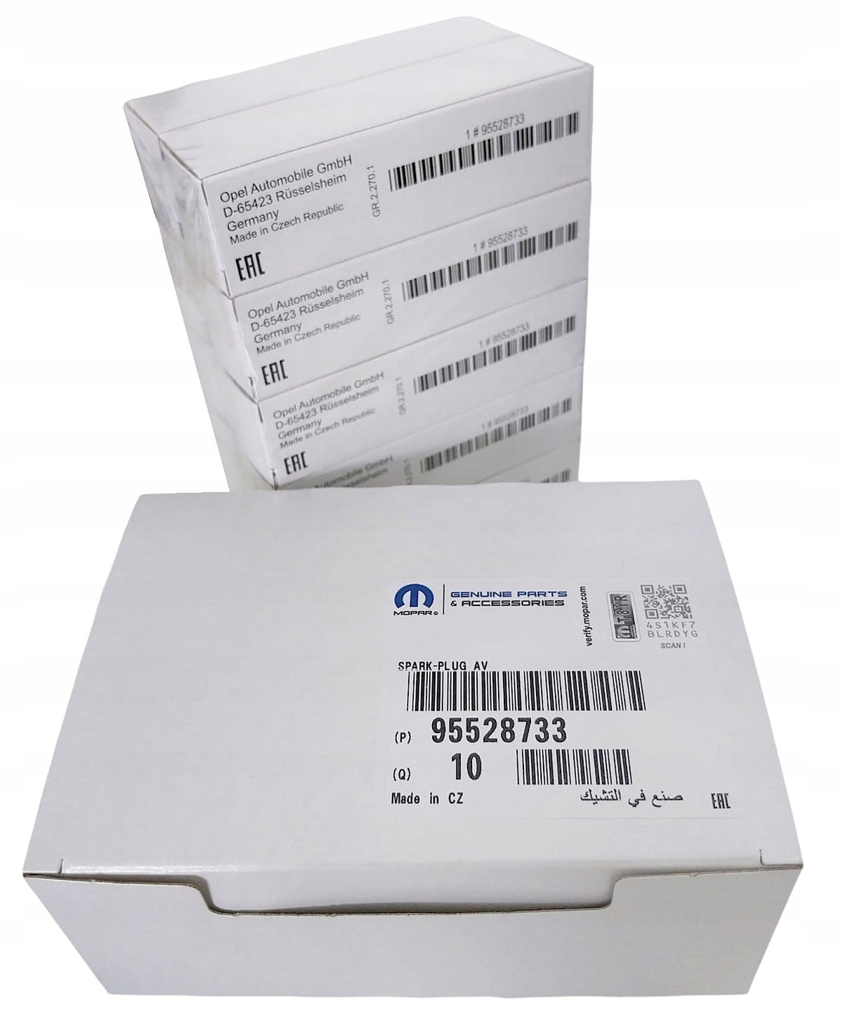 ORYGINALNE ŚWIECE ZAPŁONOWE OPEL GM 1.4 95528733 / 55576026 / 55585517
