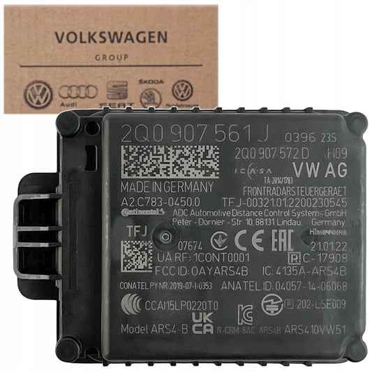 CZUJNIK RADAROWY DISTRONIC 2Q0 907 561J VW SKODA AUDI SEAT ORYGINAŁ NOWY