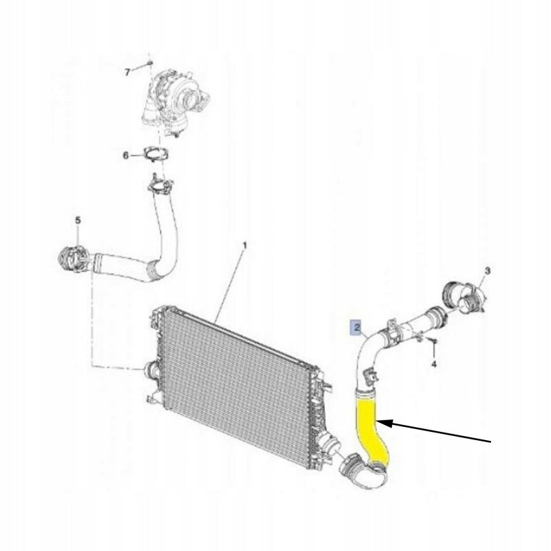 CHEVROLET CRUZE 2.0 CDI RURA WĄŻ POWIETRZA TURBO