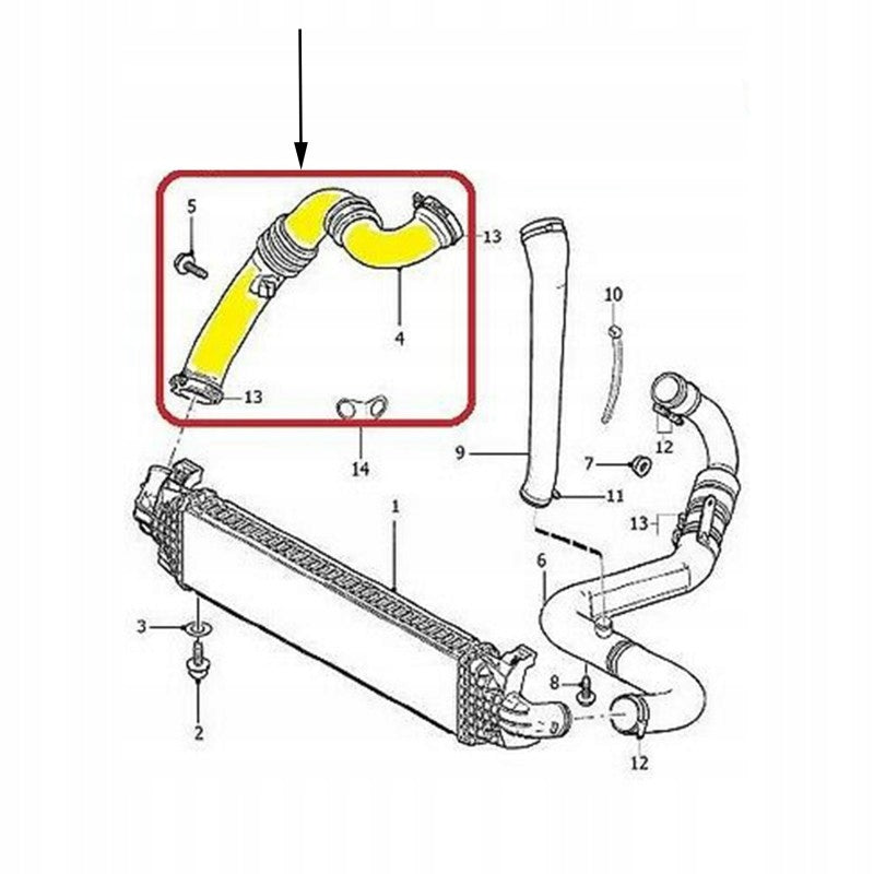PRZEWÓD RURA WĄŻ TURBINY VOLVO C30 V70 2 II S40