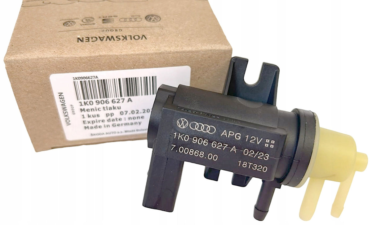 ZAWÓR EGR KONWERTER TURBINY N75 1K0906627A OEM VW AUDI SEAT SKODA ORYGINAŁ
