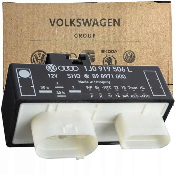 1J0919506L STEROWNIK WENTYLATORA AUDI VW 1.6 PRZEKAŹNIK MODUŁ ORYGINAŁ ASO