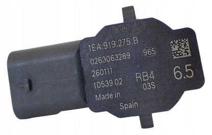 CZUJNIK PDC COFANIA PARKOWANIA 1EA919275B 0263063289 BIAŁY POŁYSK AUDI VW