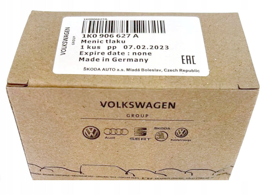 ZAWÓR EGR KONWERTER TURBINY N75 1K0906627A OEM VW AUDI SEAT SKODA ORYGINAŁ