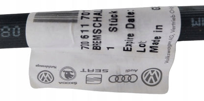ORYGINALNY PRZEWÓD HAMULCOWY GIĘTKI PRZÓD VW TRANSPORTER IV 4 T4 7D0611701E