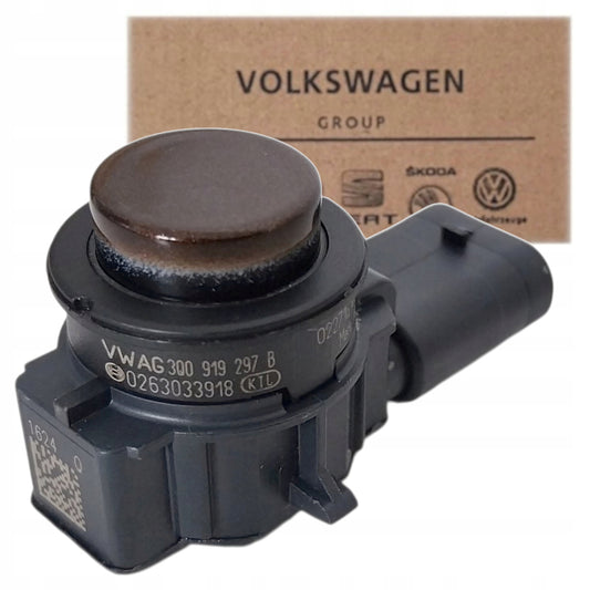 CZUJNIK PDC COFANIA PARKOWANIA 3Q0919275B 0263033916 BOSCH VW BRĄZOWY