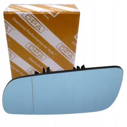 WKŁAD LUSTERKA LEWA STRONA KIEROWCY GOLF IV MK4 BORA 1J1857521C NIEBIESKIE