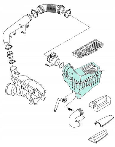 1K0129607AG AUDI OBUDOWA FILTRA POWIETRZA I FILTR